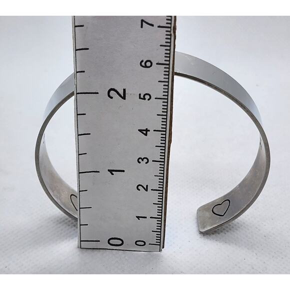 SILVER TONE CUFF BRACELET-For A Special Person As A Gift In Your Life - Picture 8 of 11
